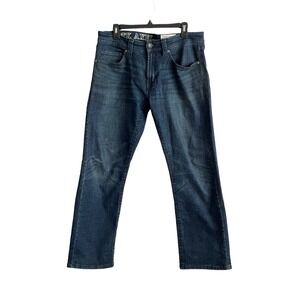 TK Axel Jeans Mens 32x30 (35x29) Blue Slim Boot Dark Wash Cotton Stretch EUC